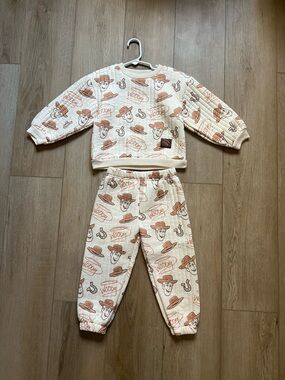 4T Toy Story Matching Set Kids Quilted Cream and Orange